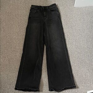 Cello Dark Black Flare Jeans